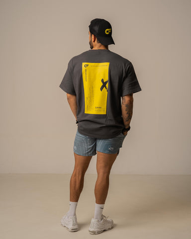 Oversized T-shirt Gris Oxford HOMBRE