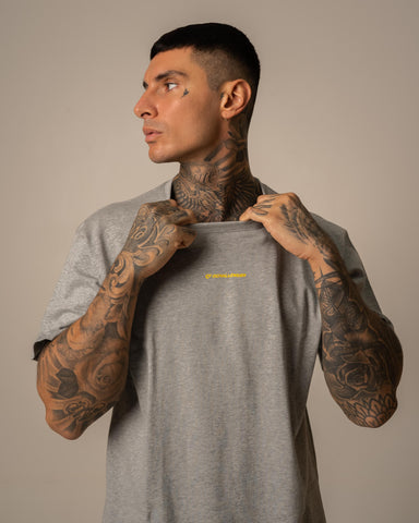 Oversized T-shirt Gris HOMBRE